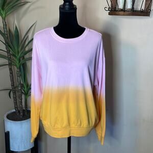 Elodie NWT pink and orange Ombré sweatshirt